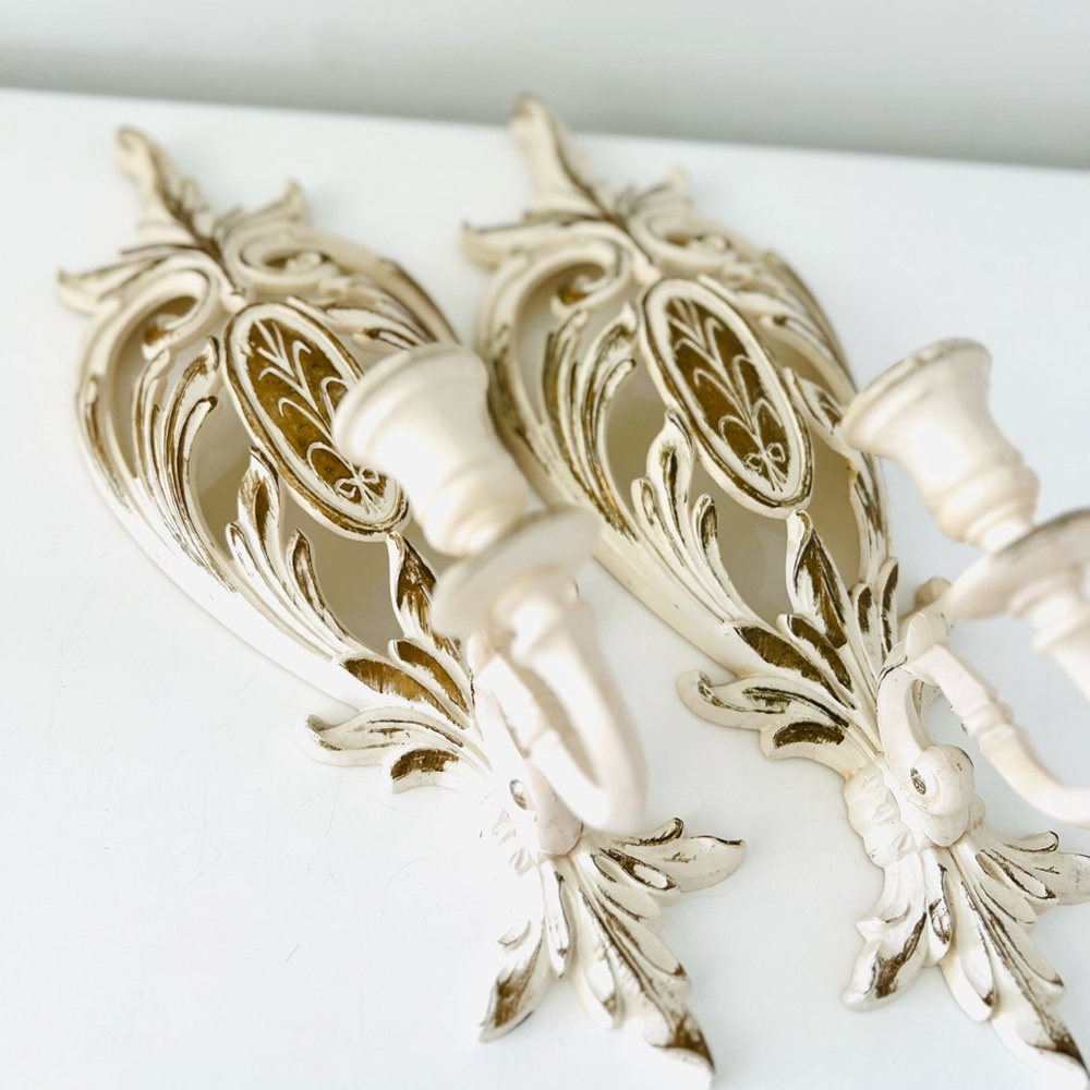 Parisian Cream Wall Sconces - Picture 5 of 9